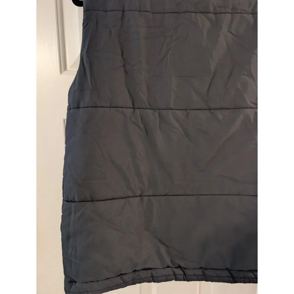Levi's Men's Quilted Puffer Vest Size M Black Western Snap Front